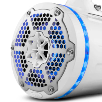 NXL-X6TPNEO/WH NXL 6.5" Neodymium Marine and Powersports Towers with Built-in Passive Radiator, 1" Driver and LED RGB Lights 150 Watts Rms -White
