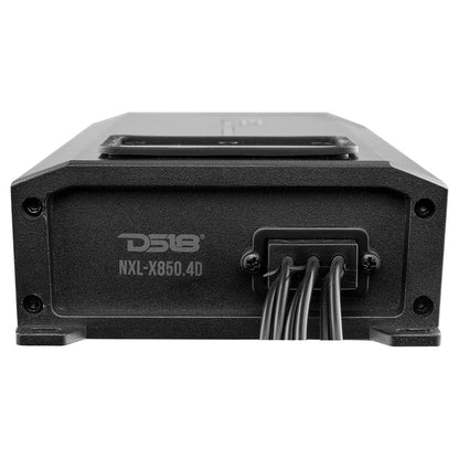 NXL-X850.4D DS18 NXL 4-Channel Full-Range Class D IP67 Marine and Powersports Amplifier