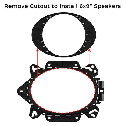 OEMADAPT6X9 Universal OEM Speaker Adapter for 6x9” or 6.5" Speakers