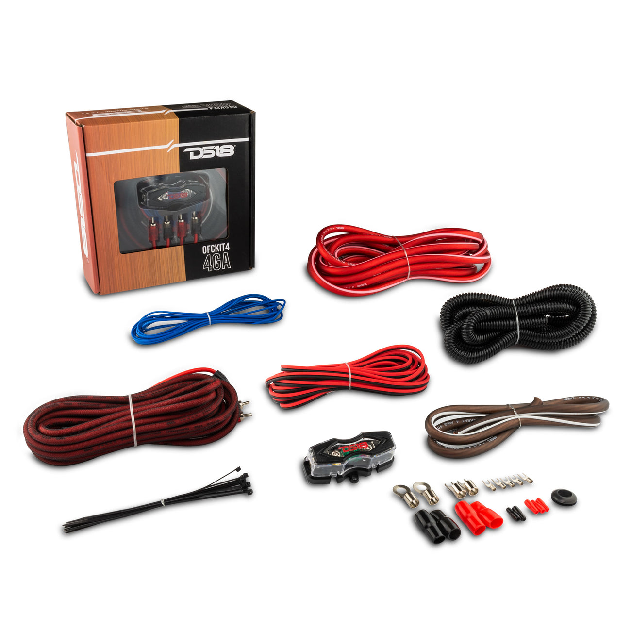 OFCKIT4 4-GA OFC 100% Copper Amplifier Installation Kit