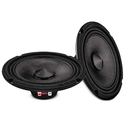PRO-CF6.2SLN 6.5” Slim Motorcycle & Motorsports Loudspeaker With Neodymium Magnet and Water Resistant Carbon Fiber Cone | 2-Ohm 150W RMS