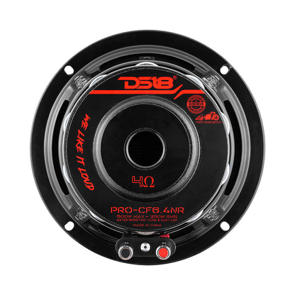 PRO-CF6.4NR 6.5" Neodymium Carbon Fiber Water resistant Cone Mid-Bass Loudspeaker 250 Watts Rms 4-Ohm