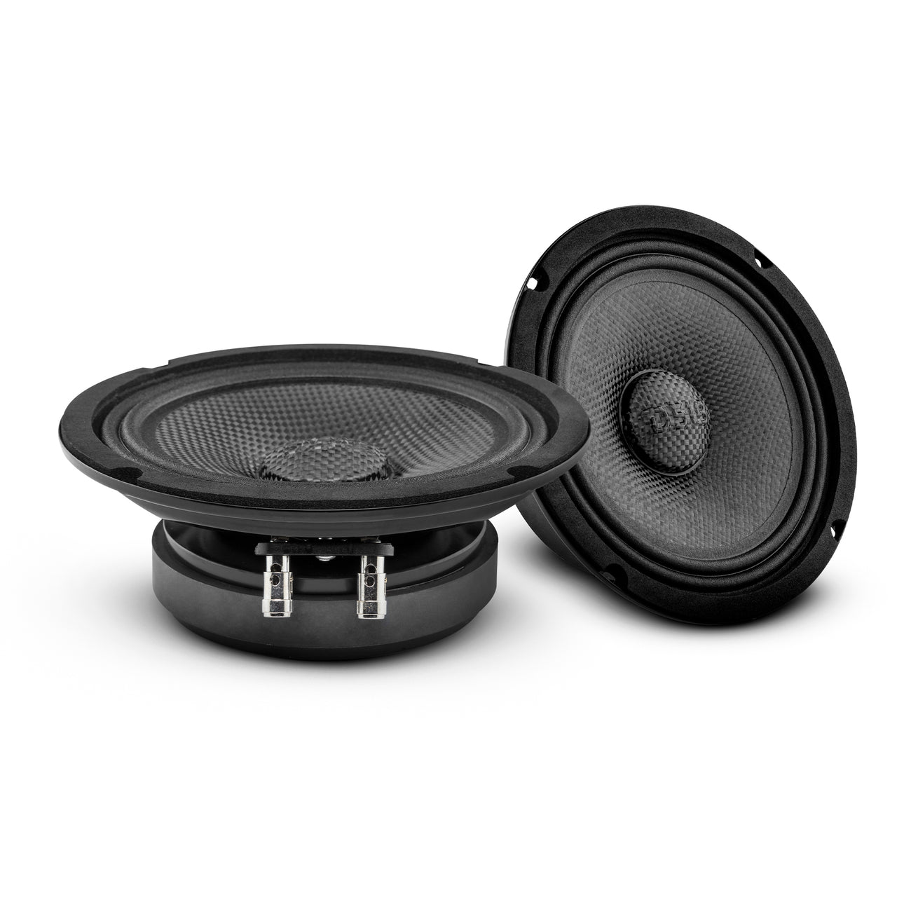 PRO-CF6.4SL Shallow Carbon Fiber Water resistant Cone Mid-Bass Loudspeaker 250 Watts Rms 4-Ohm