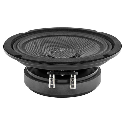 PRO-CF6.4SL Shallow Carbon Fiber Water resistant Cone Mid-Bass Loudspeaker 250 Watts Rms 4-Ohm