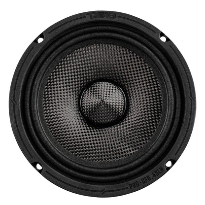PRO-CF6.4SLN 6.5” Slim Motorcycle & Motorsports Loudspeaker With Neodymium Magnet and Water Resistant Carbon Fiber Cone | 4-Ohm 150W RMS
