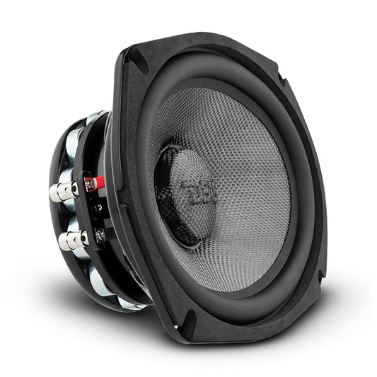 PRO-CF69.4NR Neodymium Carbon Fiber Water resistant Cone Mid-Bass Loudspeaker 300 Watts Rms 4-Ohm