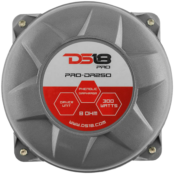 PRO-DR250 DS18 1 Throat Twist on Driver 200 Watts 2 PHENOLIC Vc 8-Ohm