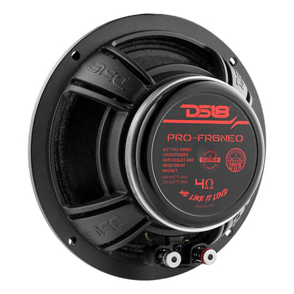 PRO-FR6NEO DS18 PRO 6.5 Neodymium Full-Range Bullet Loudspeaker 225 Watts Rms 4-Ohm