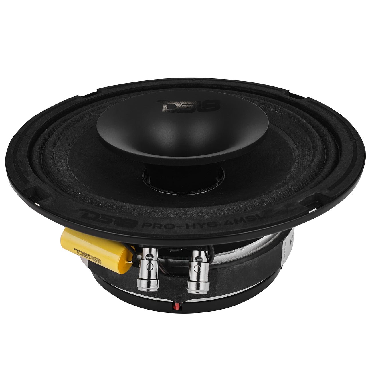 PRO-HY6.4MSL Shallow Coaxial Hybrid Mid-Range Loudspeaker with Built-in Driver 150 Watts Rms 4-Ohm