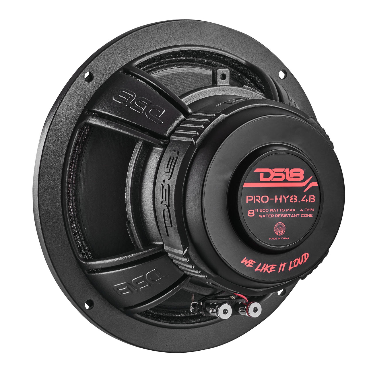 PRO-HY8.4B Coaxial Hybrid Mid-Range Water resistant Cone Loudspeaker with Built-in Driver 250 Watts Rms 4-Ohm