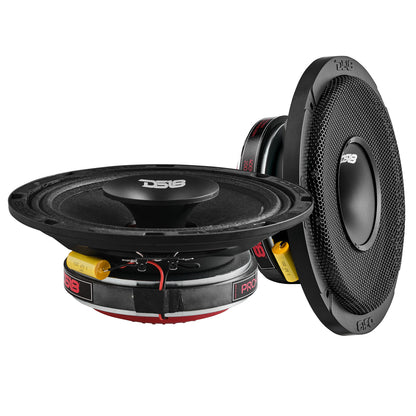 Altavoz híbrido coaxial de rango medio de poca profundidad PRO-HY8.4MSL con controlador integrado, 200 vatios RMS, 4 ohmios, rejilla incluida 