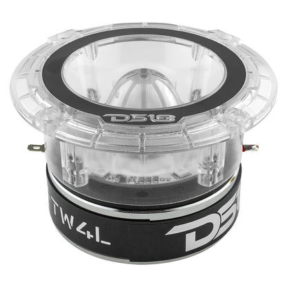 PRO-TW4L 4.5" Super Bullet Tweeter 280 Watts 1.75" Titanium 4-Ohm Vc with RGB LED Lights