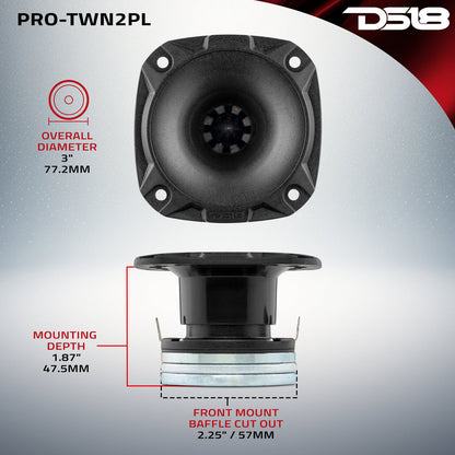 PRO-TWN2PL High Compression Neodymium Hybrid Driver/Tweeter 100 Watts