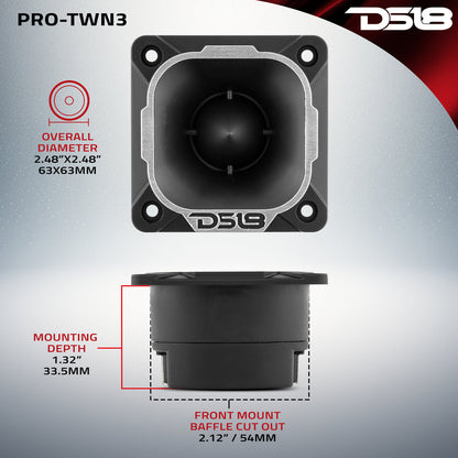 PRO-TWN3 High Compression Neodymium Tweeter 100 Watts