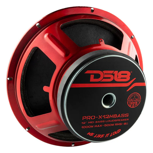 PRO-X12MBASS DS18 PRO-X 12 Mid-Bass Loudspeaker 500 Watts Rms 8-Ohm