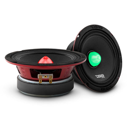 Altavoz de gama media PRO-X6.4BMRGB con luz RGB tipo bala, 250 vatios rms, 4 ohmios 