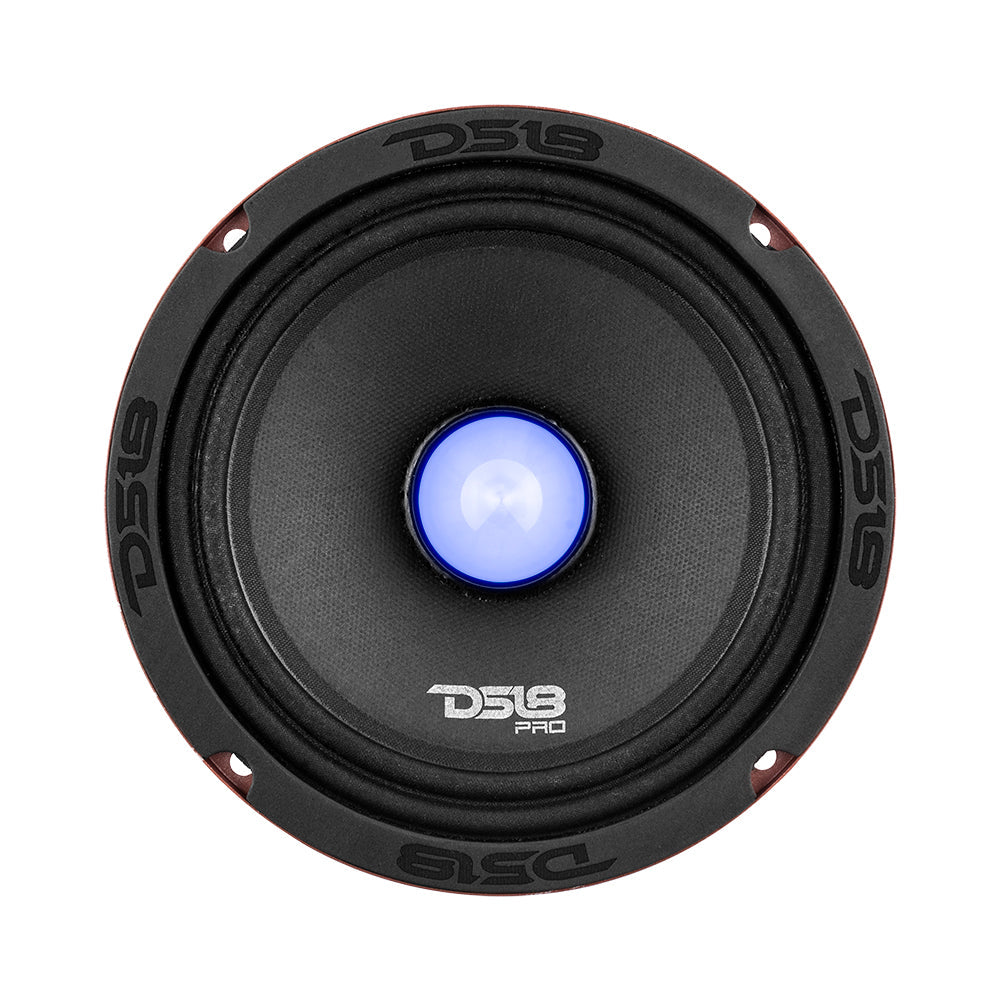 Altavoz de gama media PRO-X6.4BMRGB con luz RGB tipo bala, 250 vatios rms, 4 ohmios 