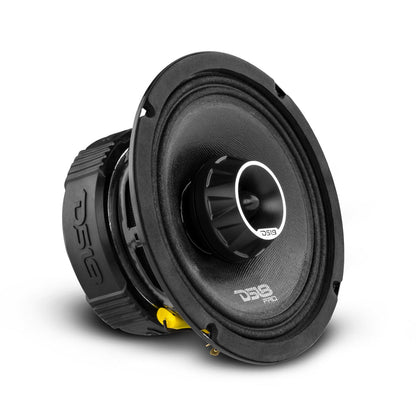 PRO-ZT6 Coaxial Mid-Range Loudspeaker with Water Resistant Cone Built-in Bullet Tweeter and Grill 225 Watts Rms 4-Ohm