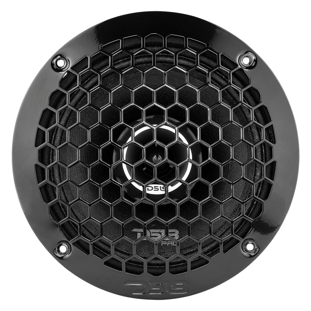 PRO-ZT6 Coaxial Mid-Range Loudspeaker with Water Resistant Cone Built-in Bullet Tweeter and Grill 225 Watts Rms 4-Ohm