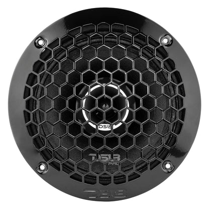 PRO-ZT6 Coaxial Mid-Range Loudspeaker with Water Resistant Cone Built-in Bullet Tweeter and Grill 225 Watts Rms 4-Ohm