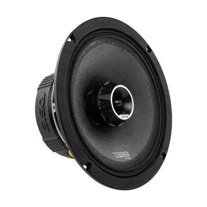 PRO-ZT8 Coaxial Mid-Range Loudspeaker with Water Resistant Cone Built-in Bullet Tweeter and Grill 275 Watts Rms 4-Ohm