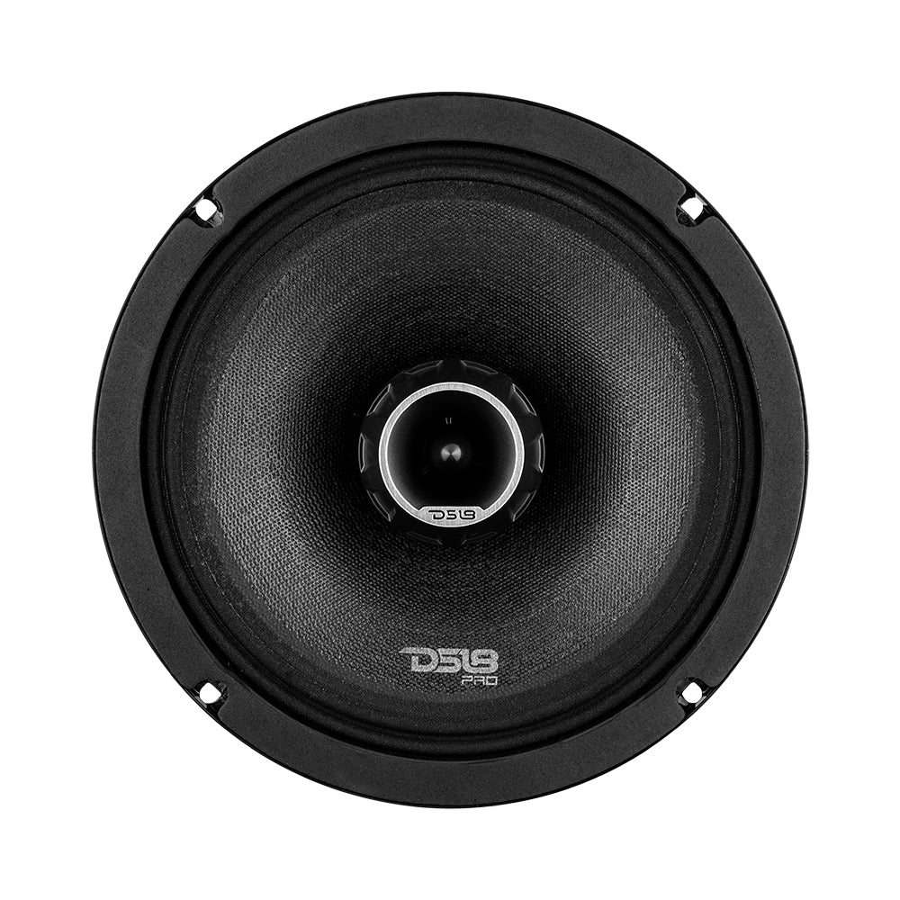 PRO-ZT8 Coaxial Mid-Range Loudspeaker with Water Resistant Cone Built-in Bullet Tweeter and Grill 275 Watts Rms 4-Ohm