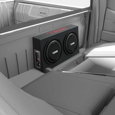 PU210A 10" Active Subwoofer Shallow Enclosure with 10" Passive Subwoofer For Pickup Trucks
