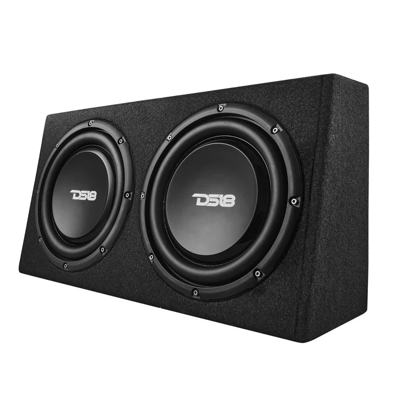 PU210A 10" Active Subwoofer Shallow Enclosure with 10" Passive Subwoofer For Pickup Trucks
