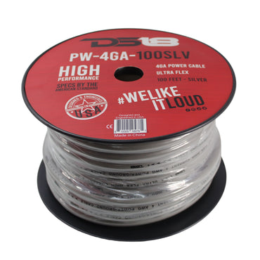 PW-4GA-100SLV 4-GA CCA Ground, Power Cable, 100 Feet