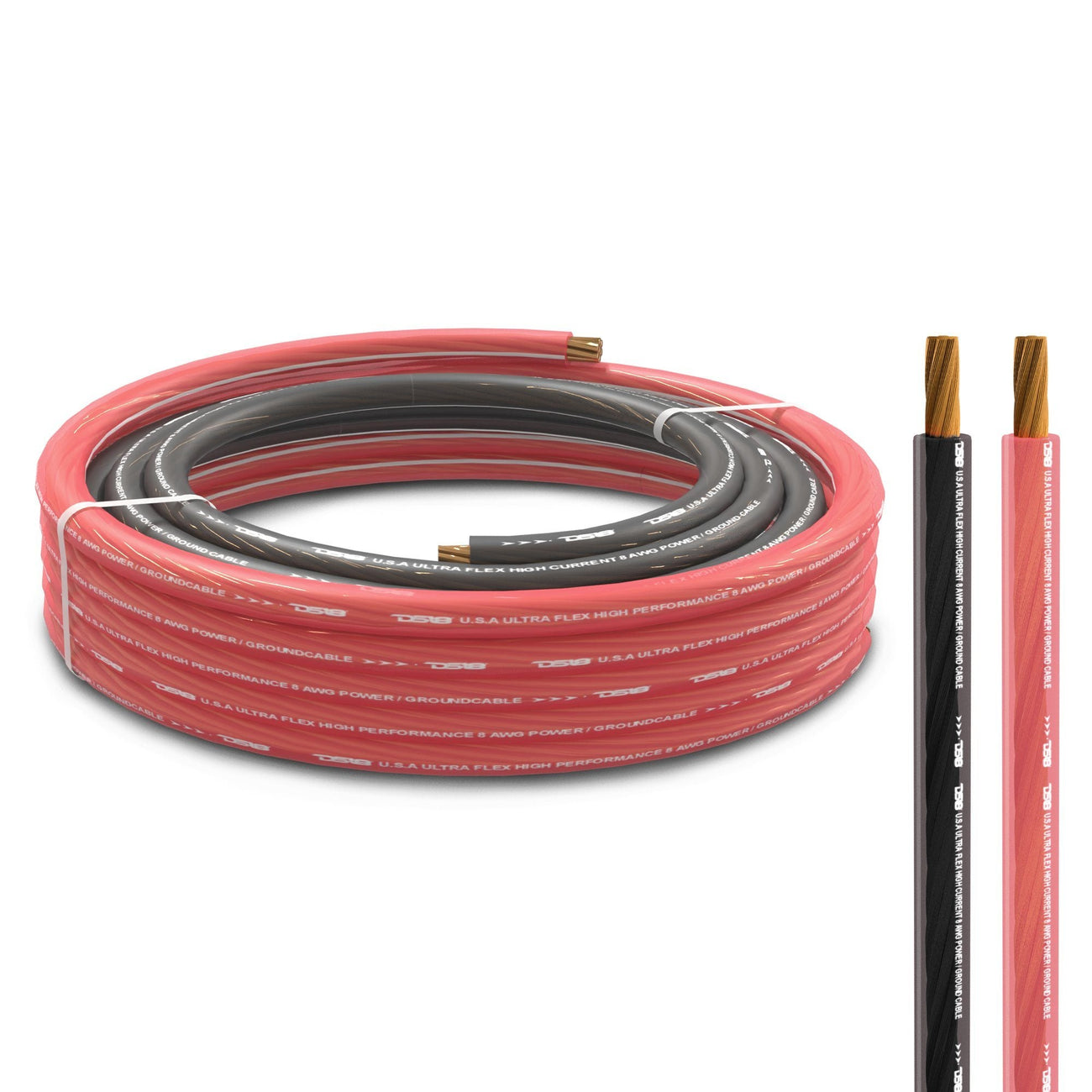 PW-4GA-5BK/20RD 4-GA Ultra Flex Power Wire 5ft Black And 20ft Red