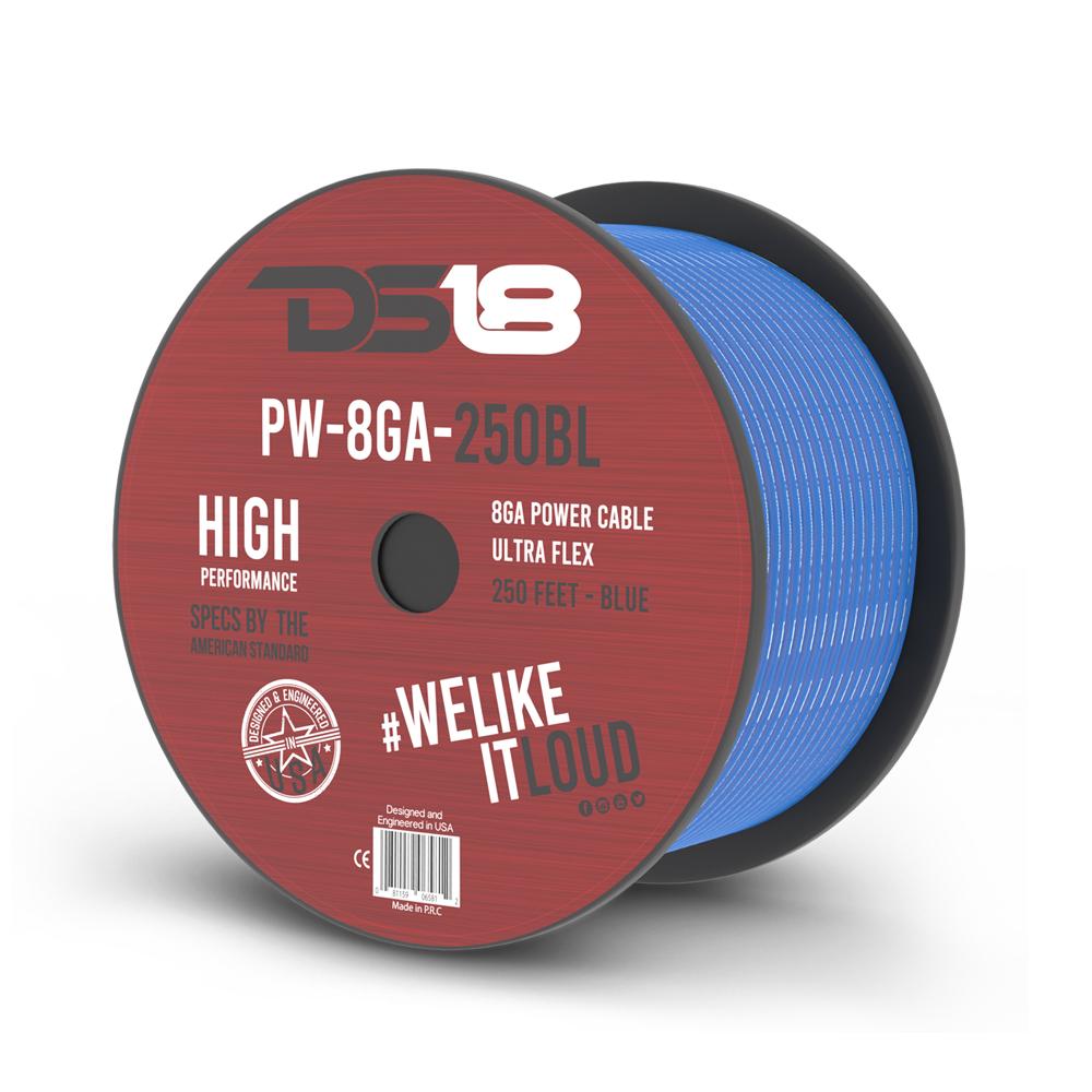 PW-8GA-250BL 8-GA CCA Ground, Power Cable, 250 Feet