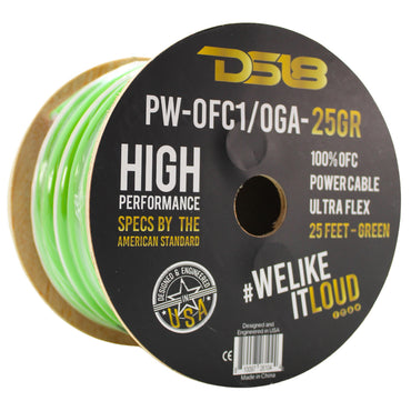 PW-OFC1/0GA-25GR 1/0-GA 100% OFC Ground, Power Cable, 25 Feet