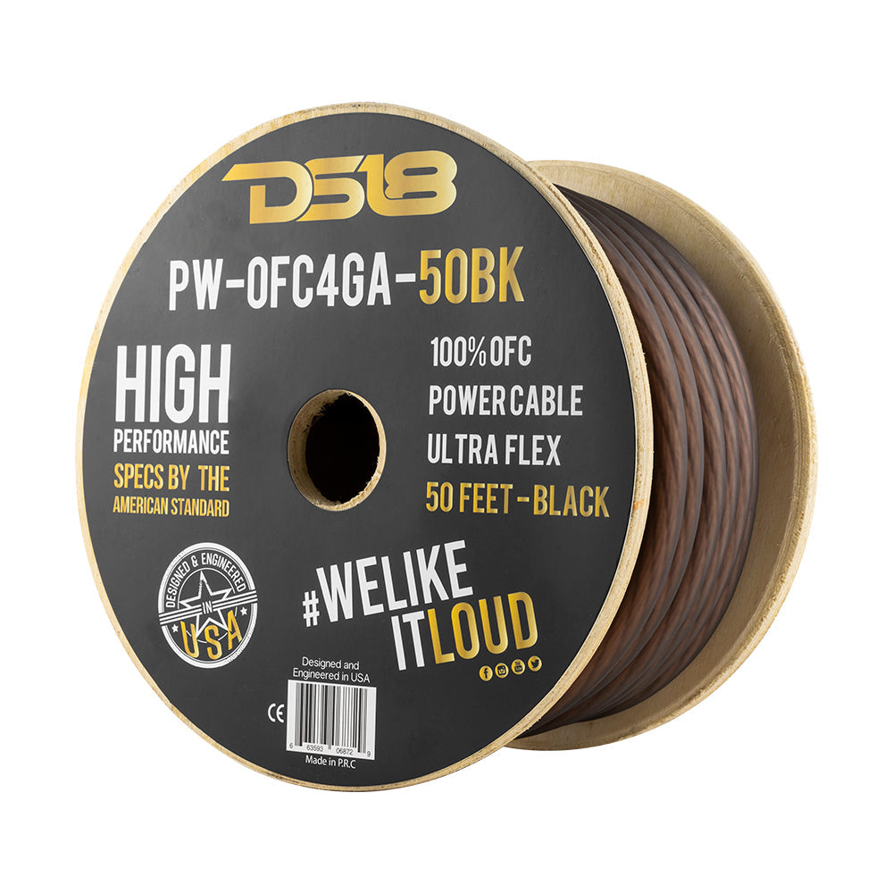 PW-OFC4GA-50YL 4-GA 100% OFC Ground, Power Cable, 50 Feet