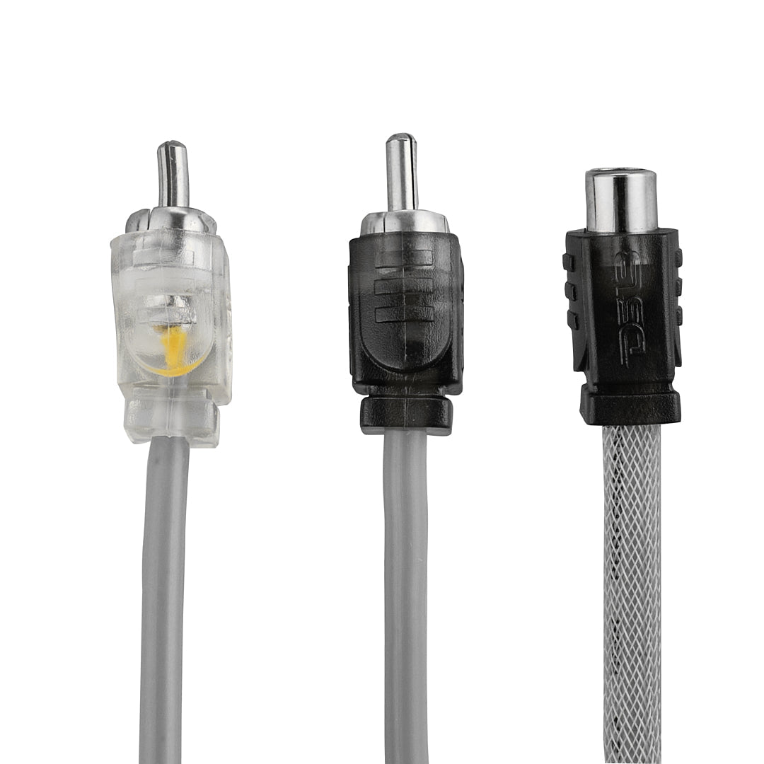 R1F2M/SLV Ultra Flex 100% OFC RCA Y Connector 1 Female/2 Male