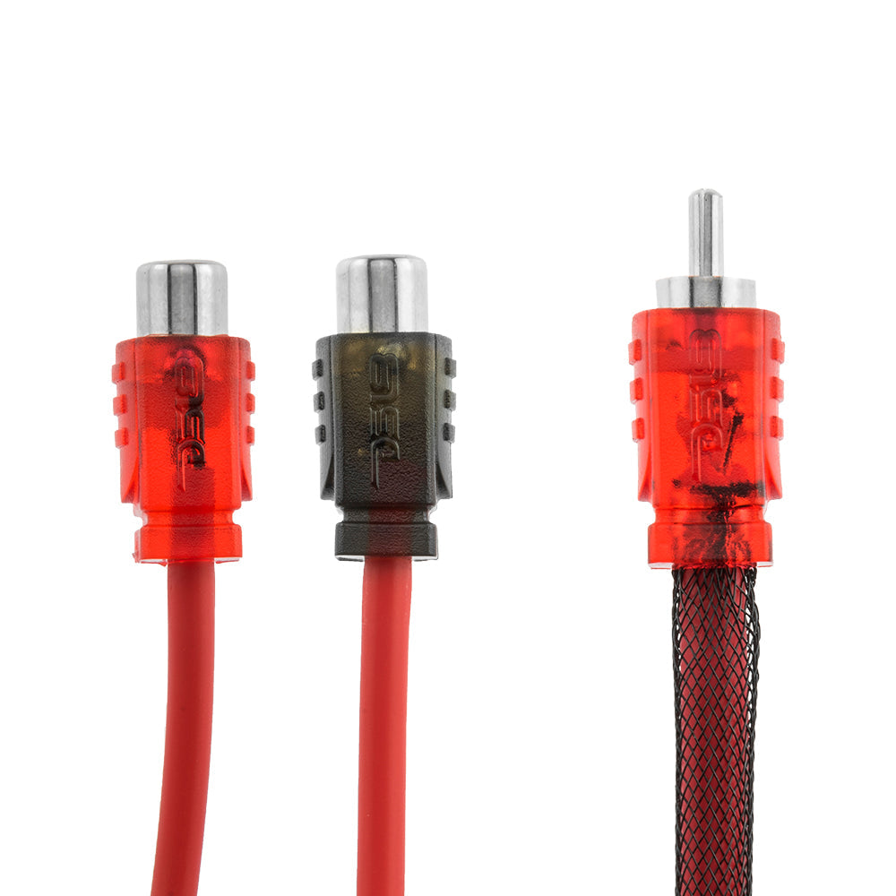 R1M2F Level 2 100% OFC RCA Y Connector 2 Female to 1 Male