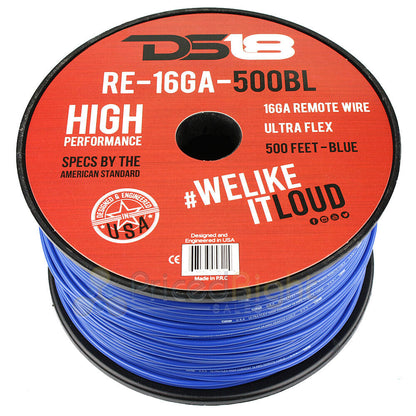 RE-16GA-500BL 16-GA Remote Wire Primary Wire 500 Feet