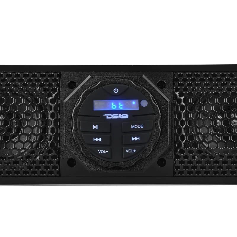 SB24BTX 24" Marine Sound Bar Speaker System, 6 Speakers 600 Watts, Bluetooth® v5.0, Rotating Control Panel