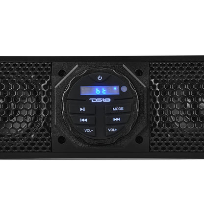 SB24BTX 24" Marine Sound Bar Speaker System, 6 Speakers 600 Watts, Bluetooth® v5.0, Rotating Control Panel