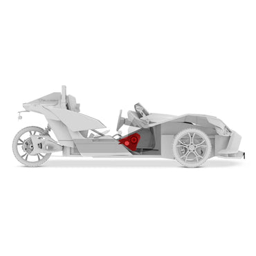 SLG-FKP6LDV2 Polaris Slingshot Front Kick Panel Speaker Pods Loaded | 2 x NXL-IQ6/BK & 2 x PRO-TW1LD and Digital LED Lights | 2015 - Current
