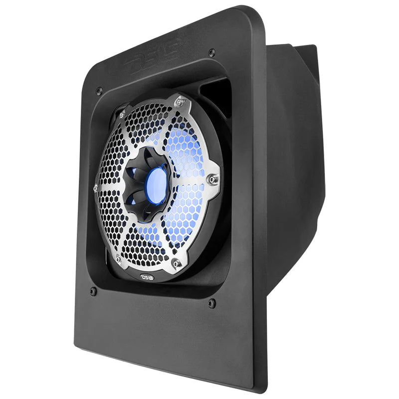 SLG-RSUB10LD Polaris Slingshot Rear Subwoofer Enclosure Loaded | NXL-10SUB/BK and RGB LED Lights | Fits Either Passenger or Driver Side | 2015 - Current