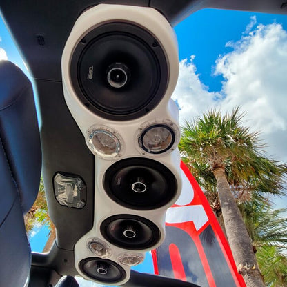 BUILD YOUR OWN JL/JLU/JT JEEP SOUND BAR - WHITE OVERHEAD SOUND BAR