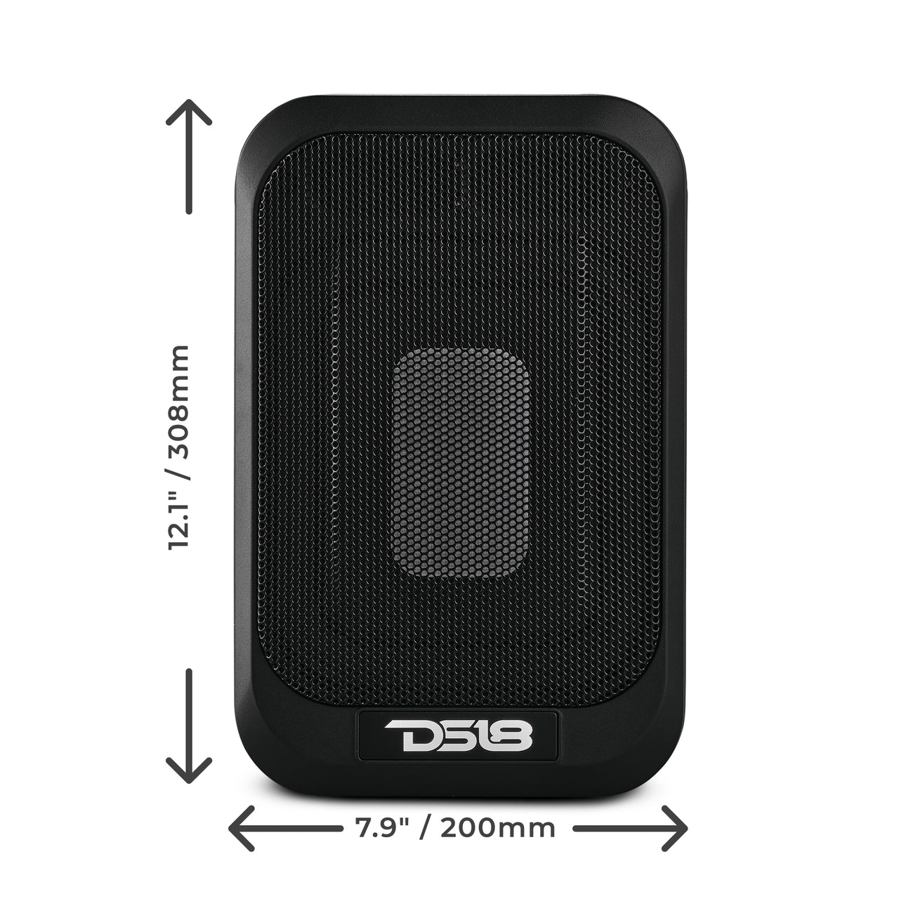 SQBASSx2 Amplified UnderSeat Subwoofer with a 4x6 Radiator 230 Watts Max