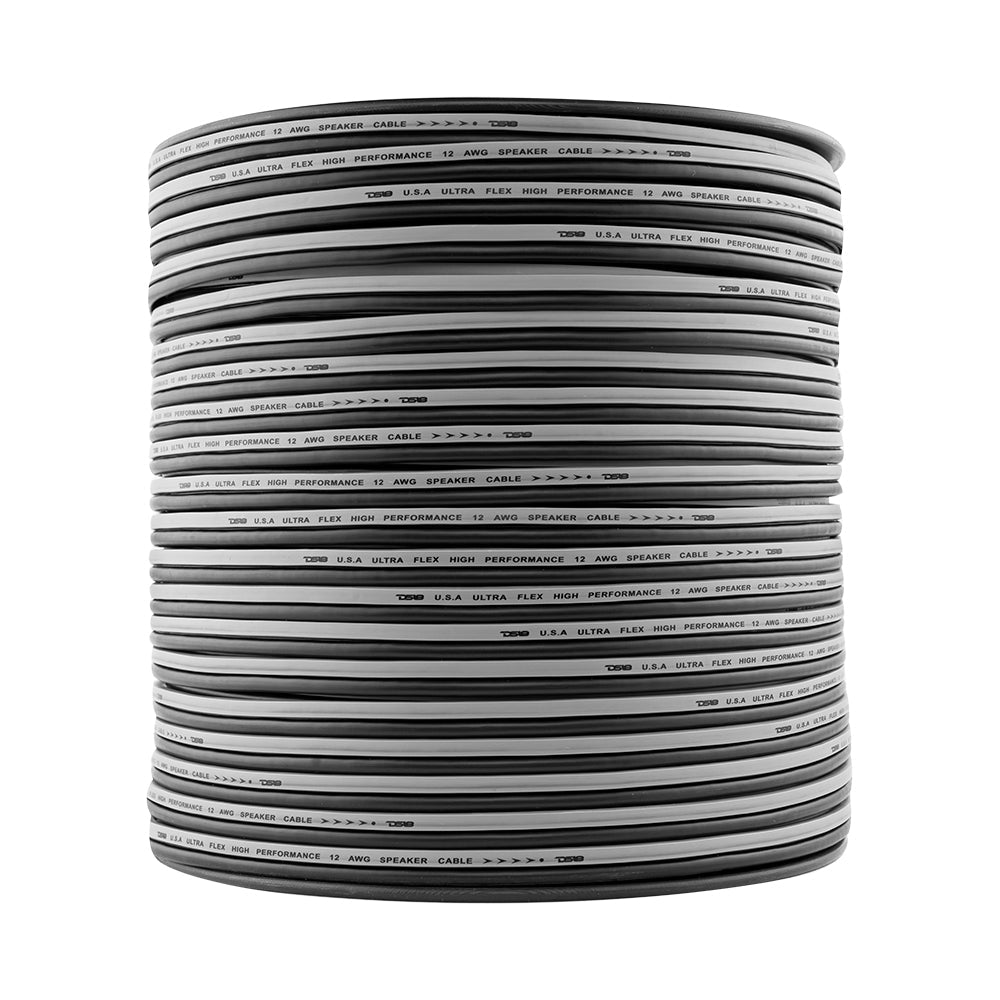 SW-12GA-500SLVB 12-GA Speaker Wire 500 Feet -Silver and Black