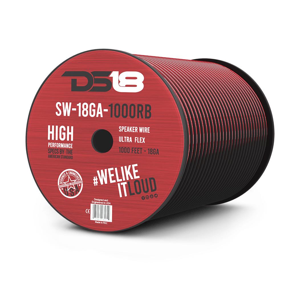 SW-18GA-1000RB 18-GA Speaker Wire 1000 Feet Red