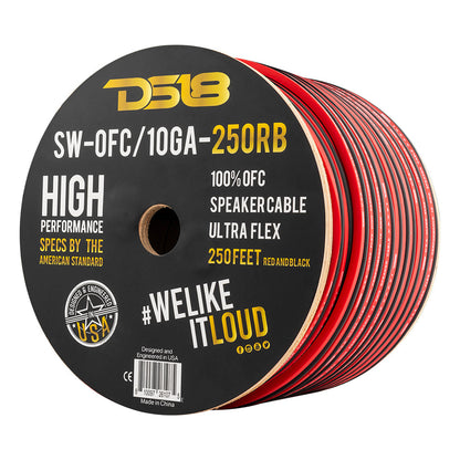 SW-OFC10GA-250RB 10-GA OFC 100% Copper Speaker Wire 250 Feet