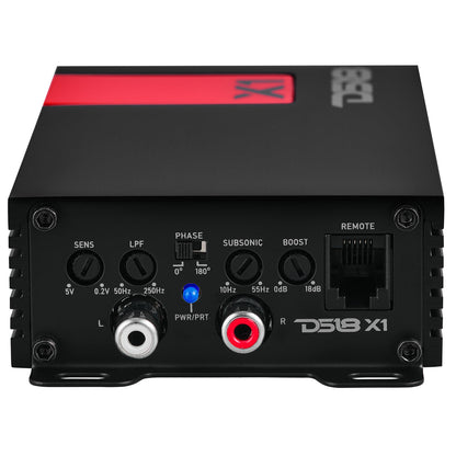 X1-Channel Ultra Compact Class D Amplifier 300 Watts Rms @ 1-Ohm