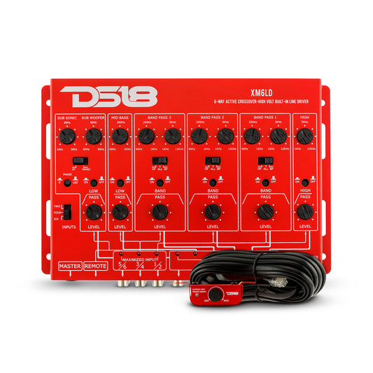 XM6LD 6-Way Active Crossover with Remote Gain Control