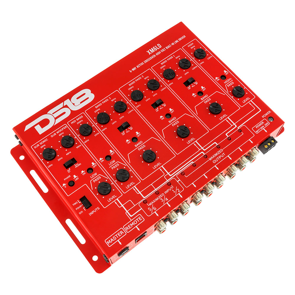 XM6LD 6-Way Active Crossover with Remote Gain Control