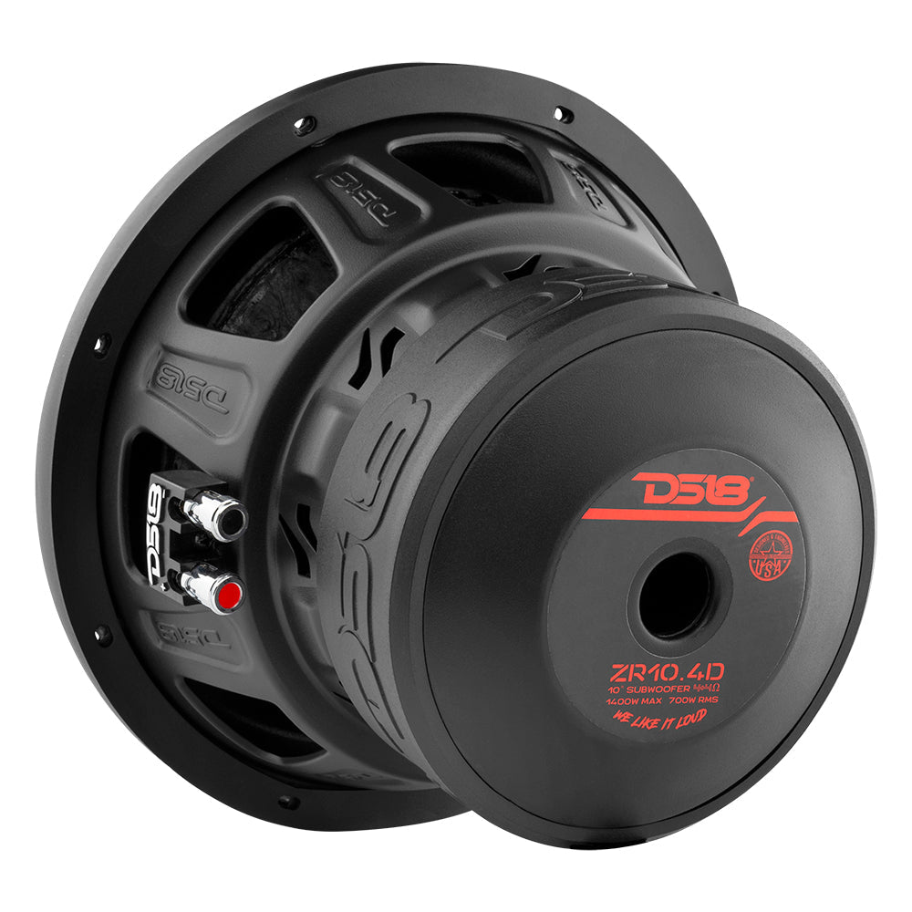 ZR10.4D 10" Subwoofer 700 Watts Rms DVC 4-Ohm