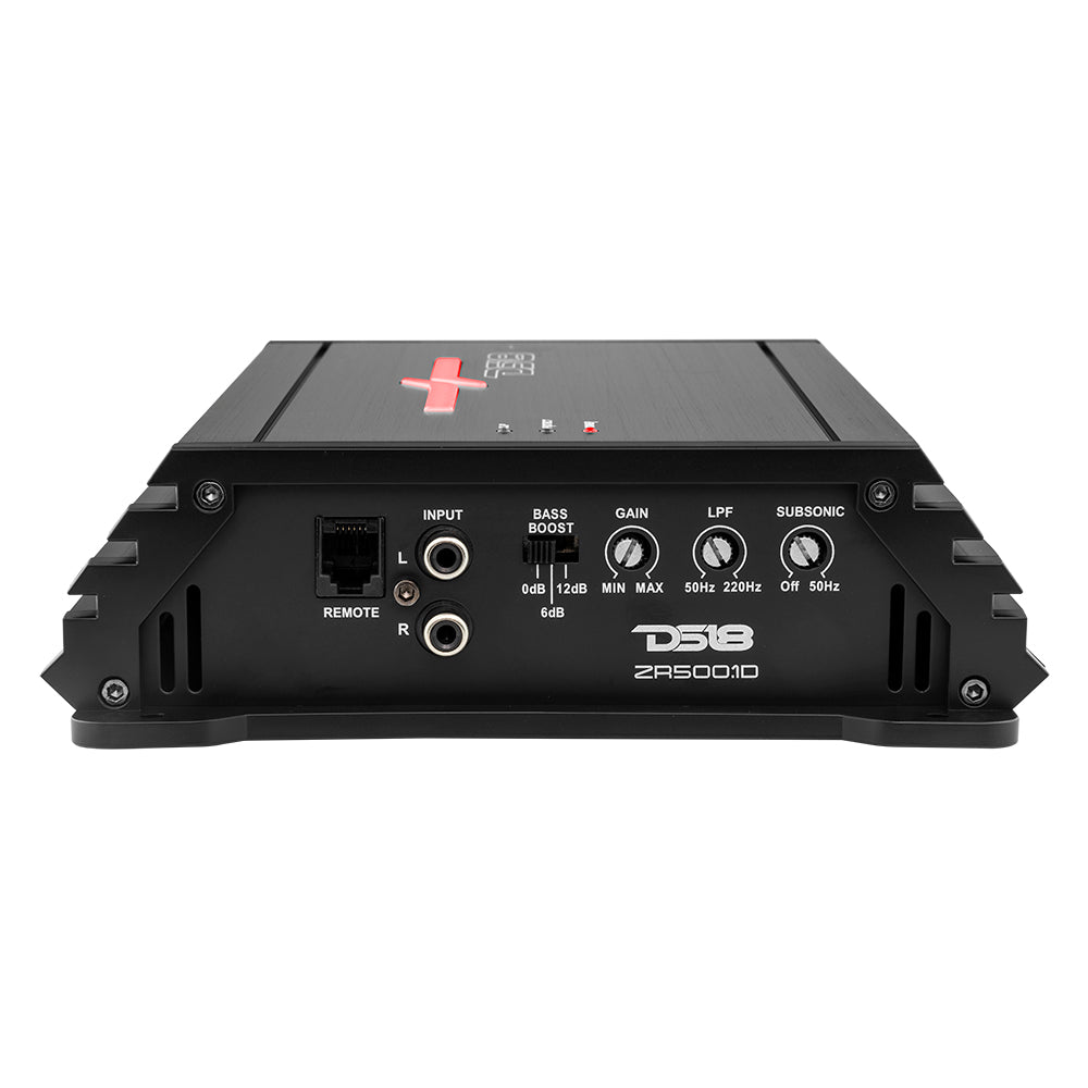 ZR500.1D ZR 1-Channel Class D Amplifier 500 Watts Rms @ 1-Ohm